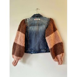 Upcycled denimjakke "Cappuccino"