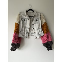 Upcycled denimjakke "Happy"