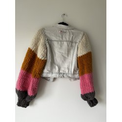 Upcycled denimjakke "Happy"