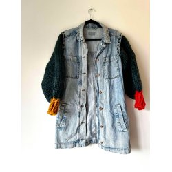 Upcycled denimjakke "Truck"