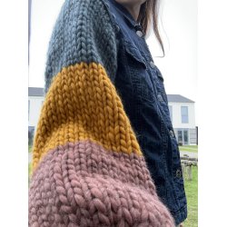 Upcycled denimjakke "Deep Forest" 