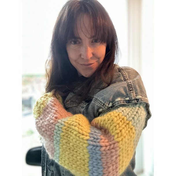 Upcycled denimjakke "Smile"